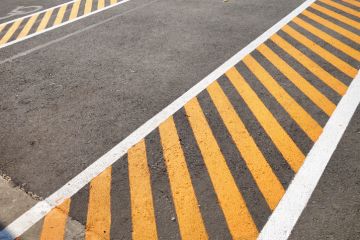 Striping Pavement in College Hill